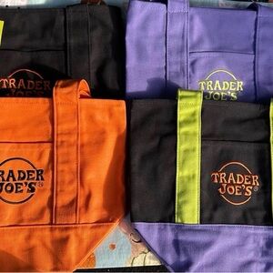 Colorful Trader Joe’s Halloween tote